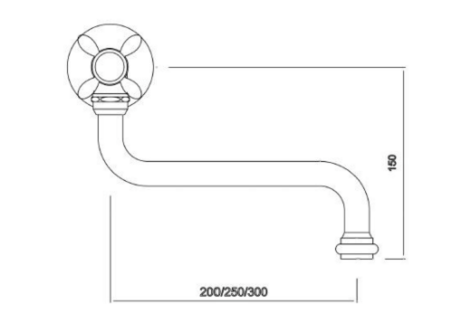 medidas grifería cocina lavabo RKF02 