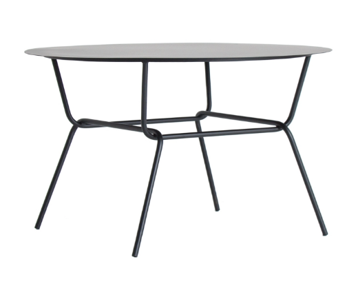 Mesa de centro ovalada de hierro Llerena de estilo Industrial