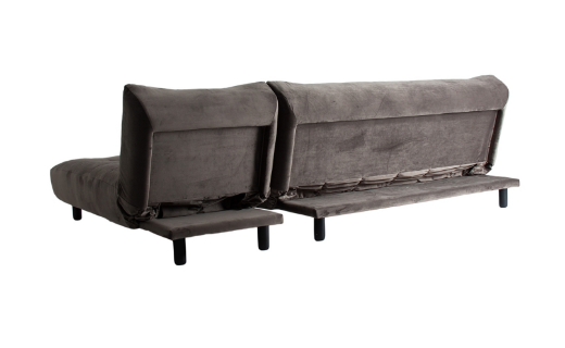 Sofa Chaise Longue de madera de Lastdeco estilo Vintage vista de la parte trasera