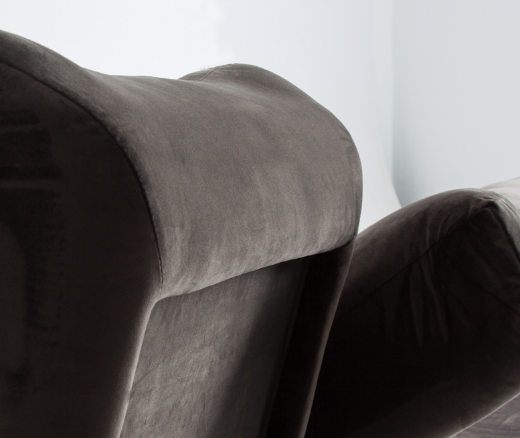 Sofa Chaise Longue de madera de Lastdeco estilo Vintage detalle separación