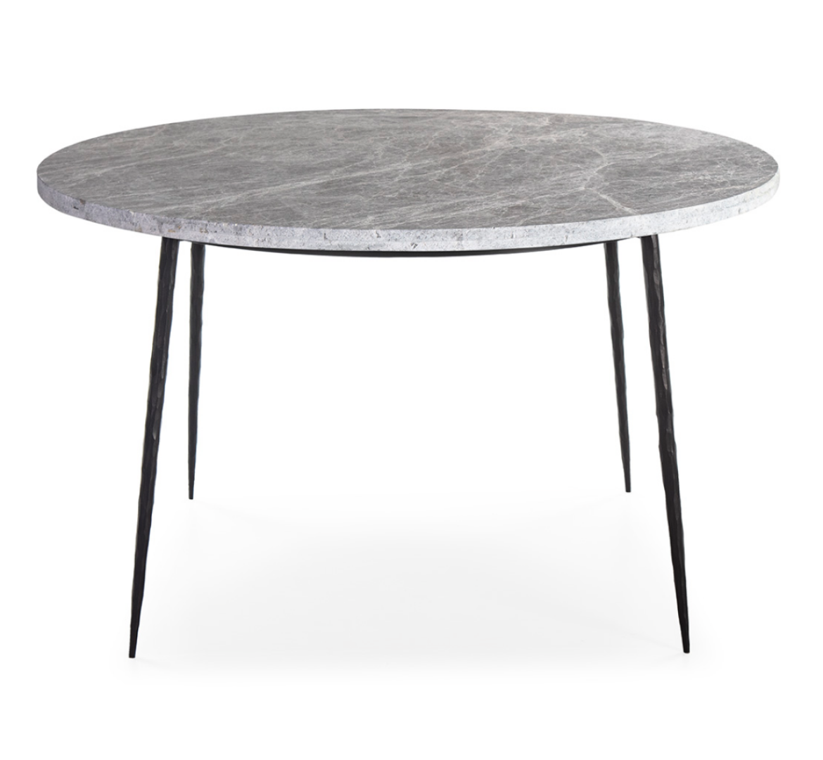imagen mesa comedor redonda mármol gris