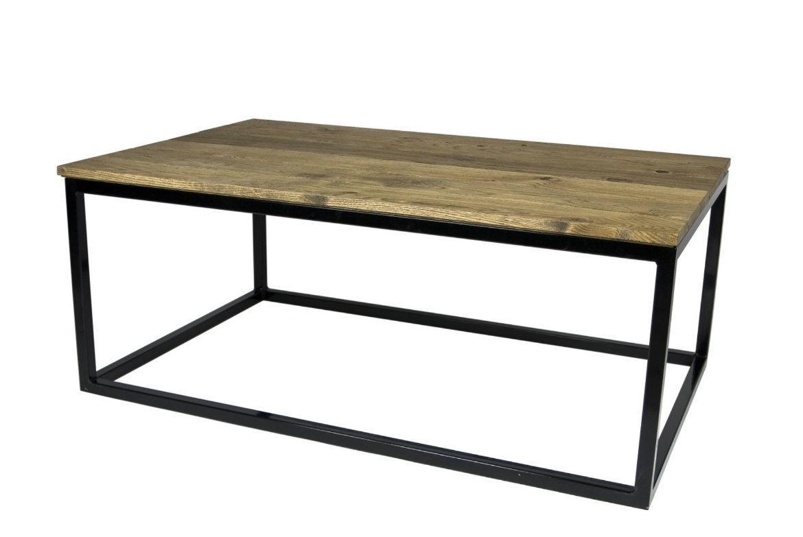 imagen mesa auxiliar madera y hierro de Gie El
