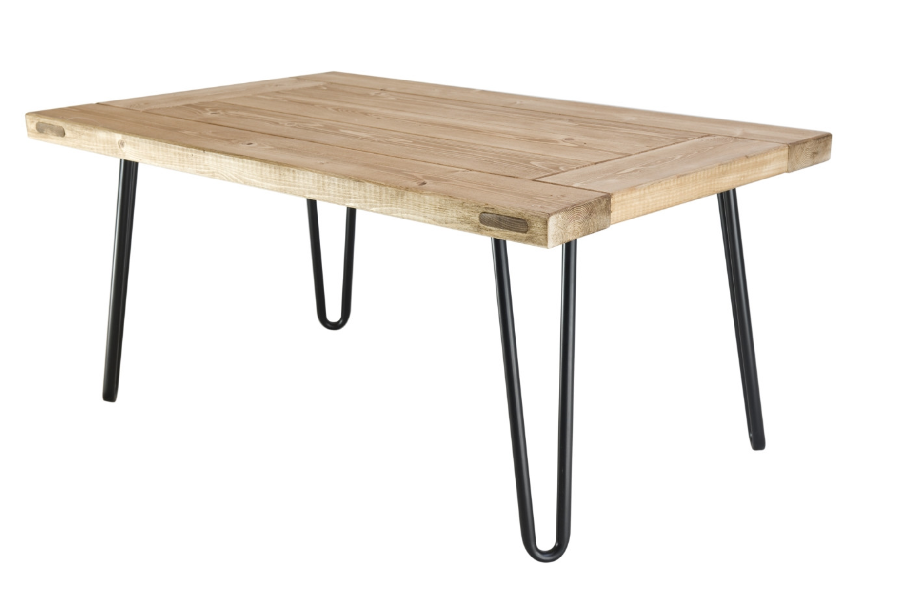 Mesa auxiliar madera con patas negras de Gie El estilo Indutrial