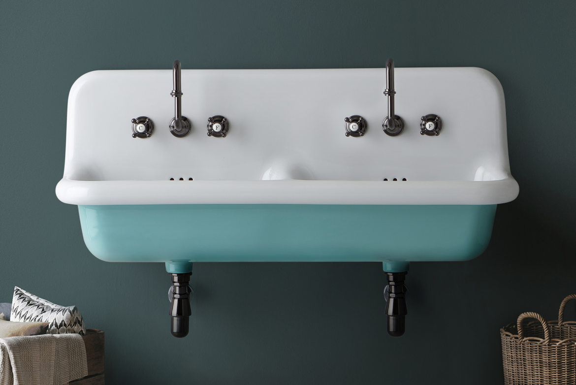 imagen lavabo true colors extragrande en tiffany y blanco