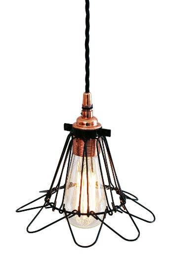 imagen lámpara colgante cobre Juba estilo Industrial