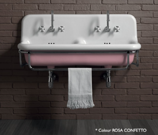 imagen lavabo True Colors extragrande en Rosa Confetto