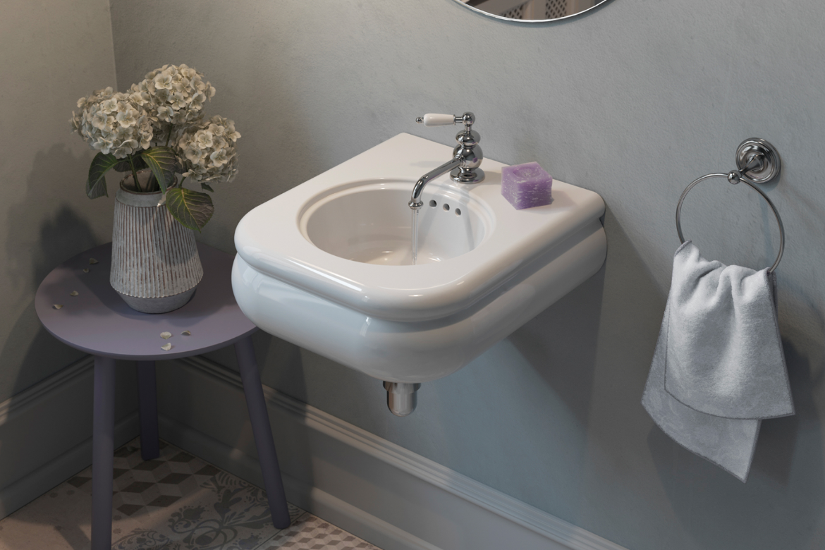 imagen lavabo tocador Romantica estilo Vintage