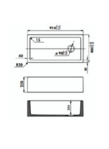 medidas fregadero cerámica Philippe III estilo vintage