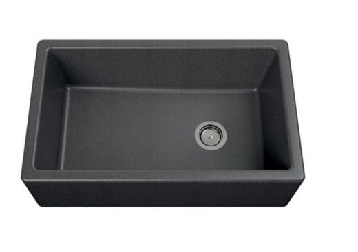 imagen fregadero granito Philippe Luisigranit en gris titanio