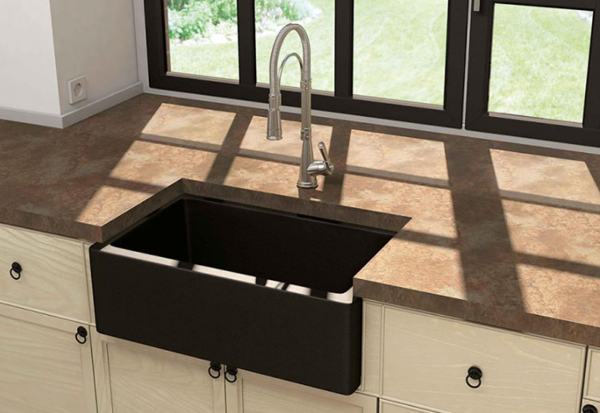 imagen fregadero granito Philippe Luisigranit II en negro