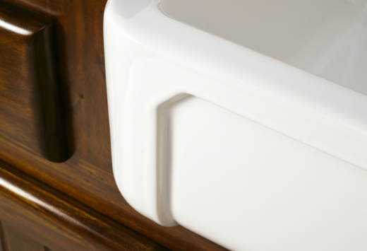 detalle frontal fregadero mediano Henri II estilo vintage