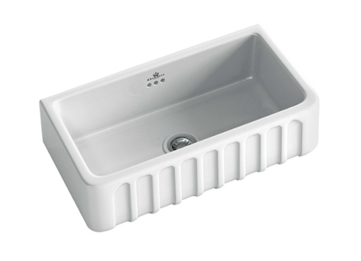 vista fregadero frente rayado Louis II estilo vintage