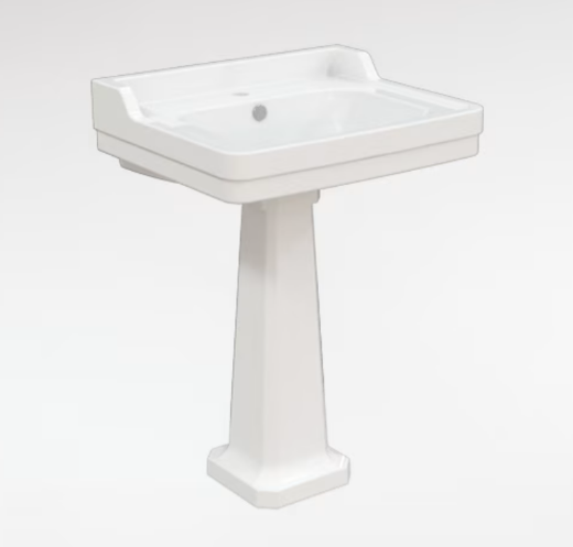 lavabo con pedestal y copete Neoclassic