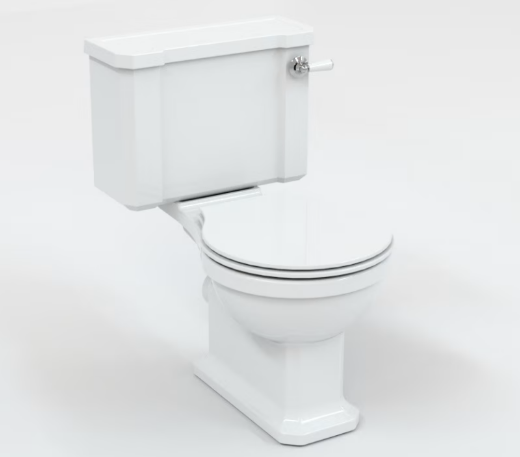 imagen wc tanque bajo Neoclassic salida horizontal tapa blanca