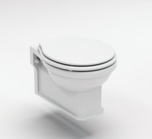 imagen inodoro suspendido Neoclassic con tapa blanca