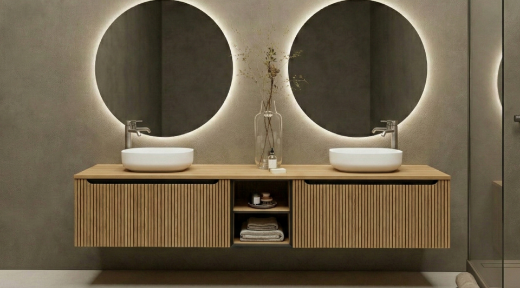 mueble portalavabo Kimono 1 cajón en Roble Europa NOVEDAD!