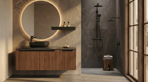 mueble portalavabo Kimono 1 cajón en Roble Nuez NOVEDAD!
